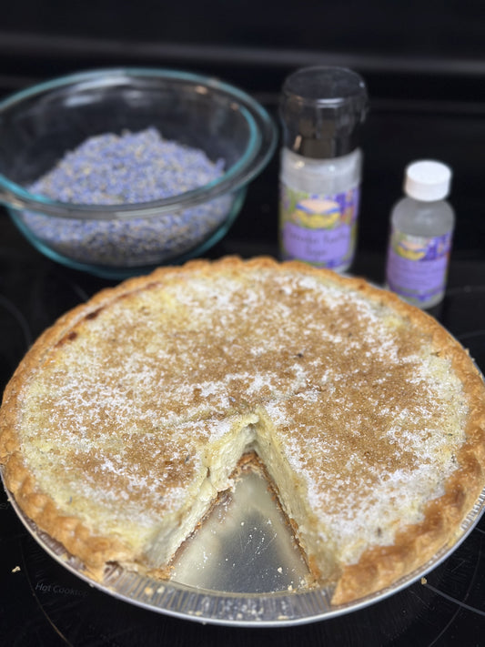 Lavender Crème Brûlée Pie