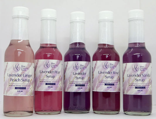Natural Lavender Syrups 5oz