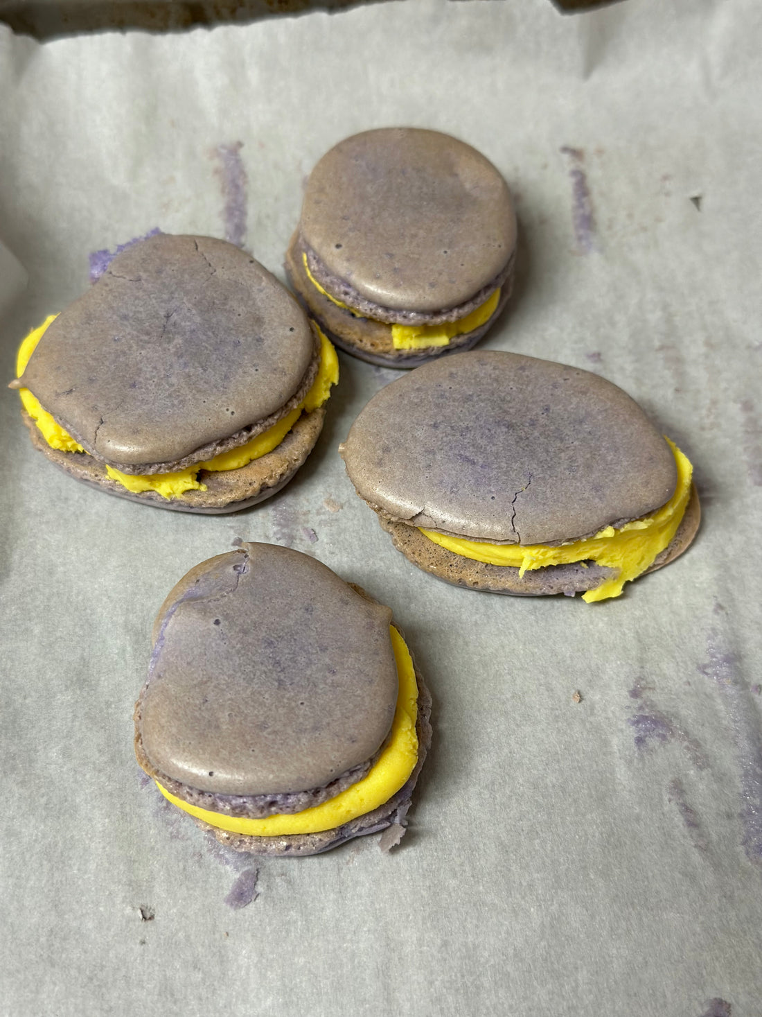 Lavender Lemon Macaron