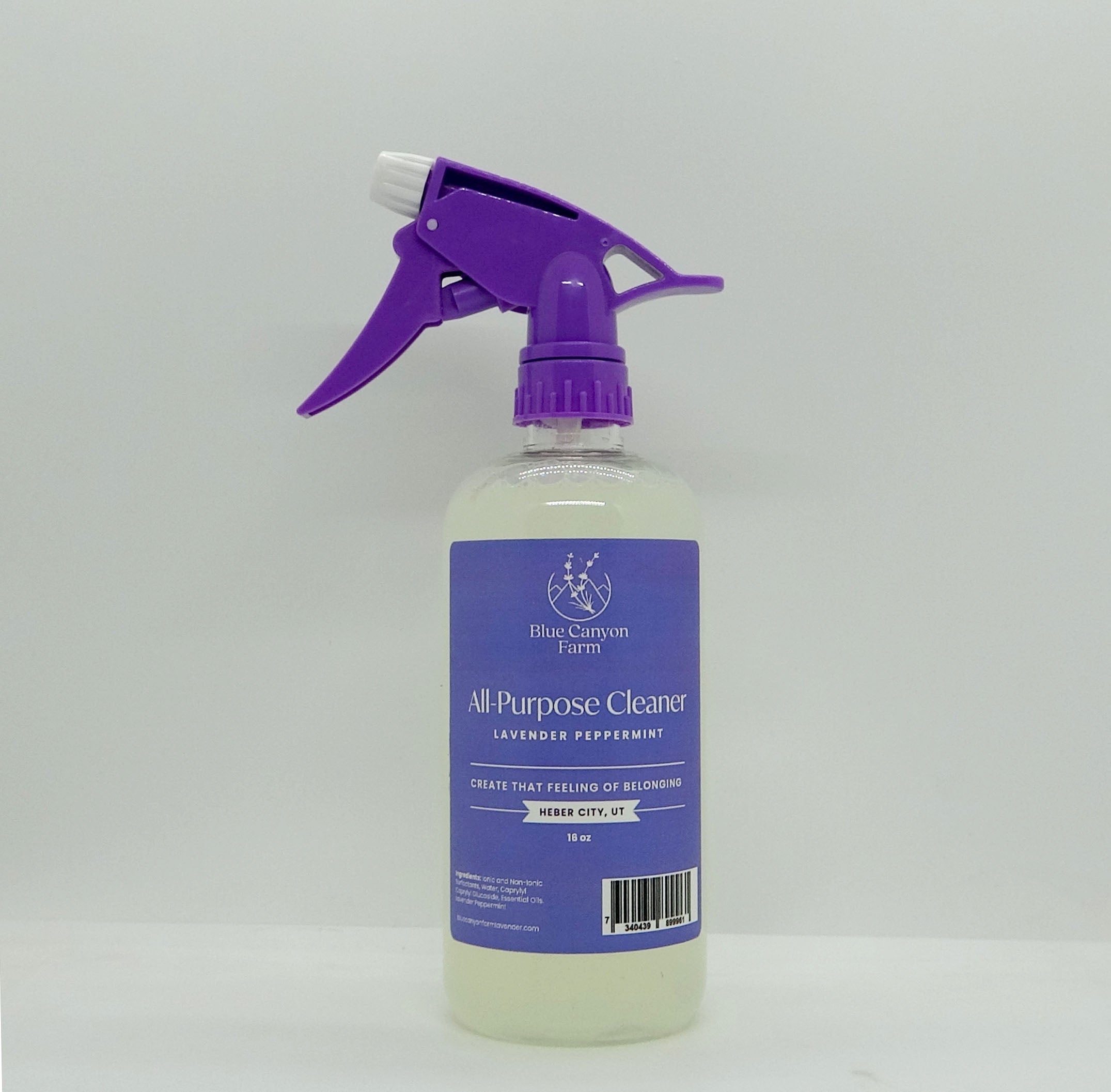 Pepermint Cleaner All-Purpose Cleaner Lavender Peppermint 16 oz. – Blue Canyon Farm